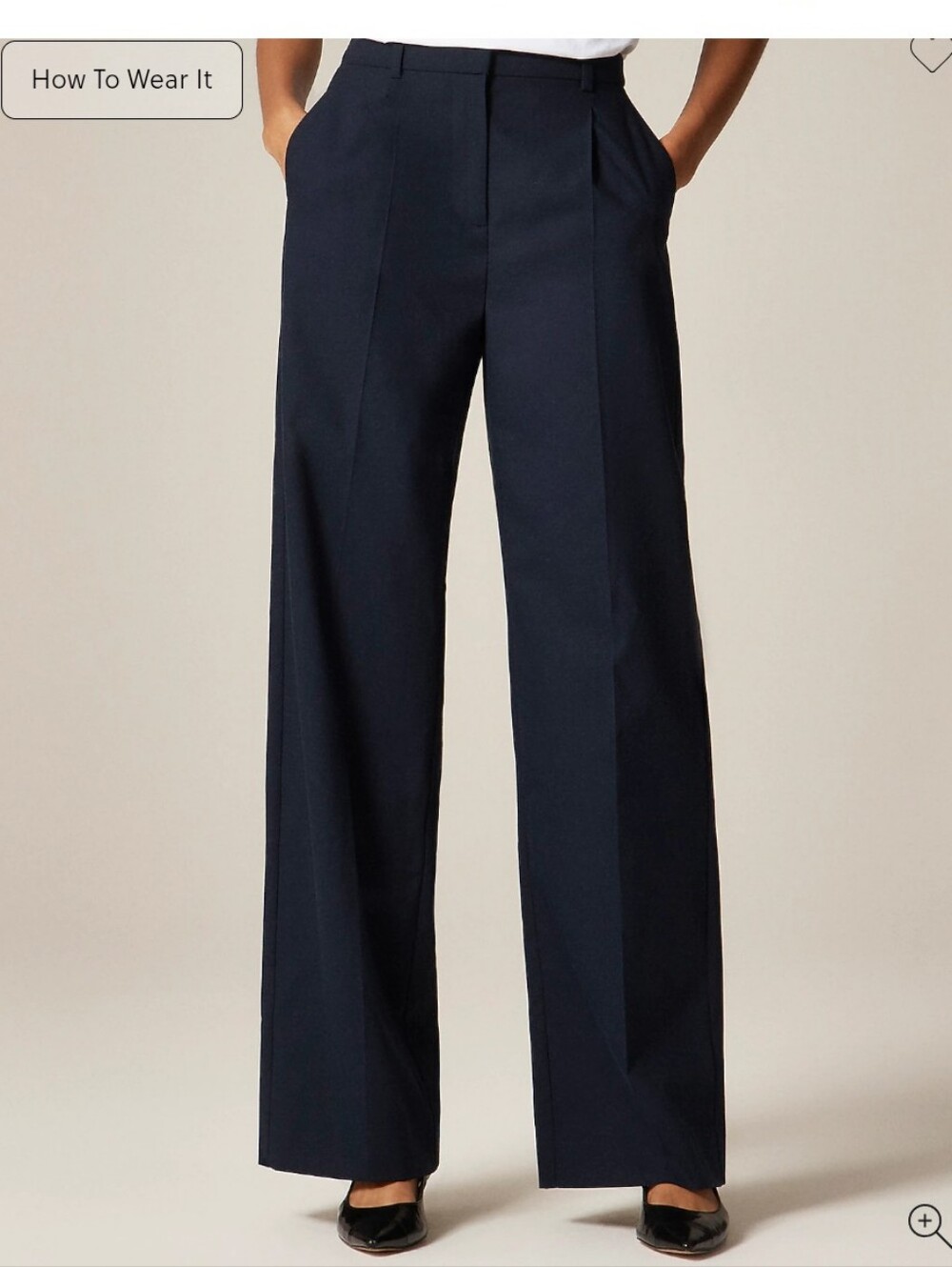 J Crew Essential wide-leg pant in Italian studio wool blend CN722 Size 12 NWT - Picture 2 of 8